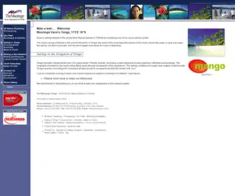 Tongasailing.com(Sailing Holidays in The Kingdom of Tonga with The Moorings Tonga) Screenshot