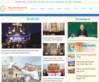 Tonggiaophanhanoi.org(Tin Công giáo chính thức của Tổng Giáo phận Hà Nội bao gồm các chuyên mục) Screenshot