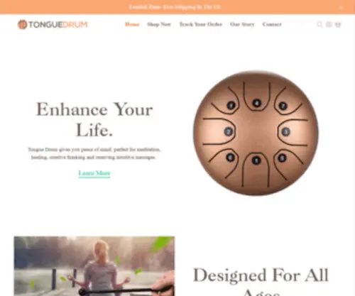 Tonguedrumm.com(Tongue Drum) Screenshot