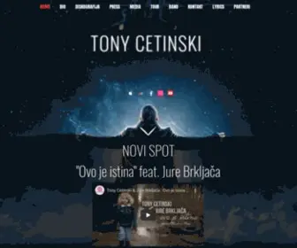 Tonicetinski.com(Tony Cetinski) Screenshot