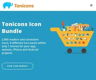Tonicons.com(Tonicons Icon Bundle) Screenshot