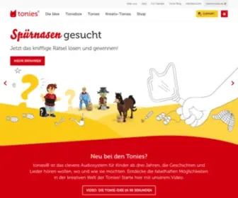 Tonies.de(Entdecke jetzt wie tonies®) Screenshot