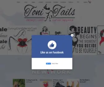 Tonitails.com(Toni Tails Art With Curve Appeal) Screenshot