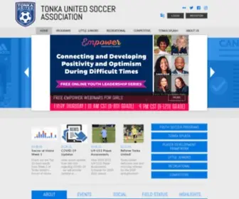 Tonkaunited.org(Tonka United Soccer Association) Screenshot