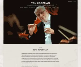 Tonkoopman.nl(Ton Koopman) Screenshot