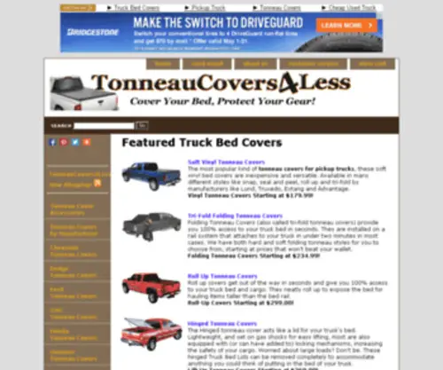 Tonneaucovers4Less.com(Tonneau Covers & Truck Bed Covers at TonneauCovers4Less.com) Screenshot