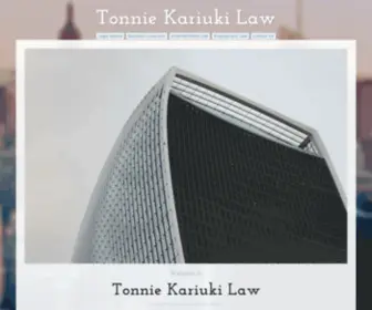 Tonniekariukilaw.com(Tonniekariukilaw) Screenshot