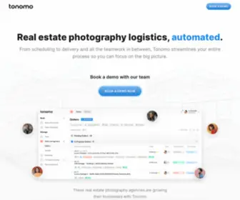 Tonomo.io(Real Estate Photography Business Software) Screenshot