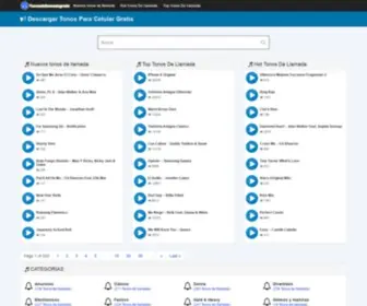 Tonosdellamadagratis.info(Tonos De LLamada Gratis para movil) Screenshot