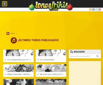 Tonosfrikis.com(Tonos gratis) Screenshot