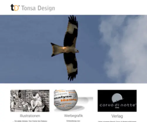 Tonsa-Design.ch(Werbegrafik, illustrationen, verlag) Screenshot
