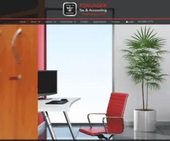 Tonsagertax.com(Take a look at our Home page. Tonsager Tax & Accounting) Screenshot