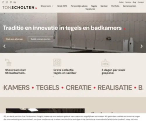 Tonscholten.nl(Badkamerontwerp en vloerspecialist) Screenshot