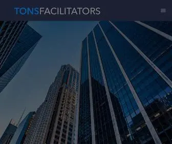 Tonsfacilitators.com(A unique business model for all professional services) Screenshot