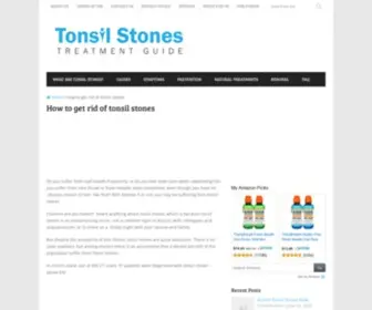 Tonsilstonesadvisor.com(How to get rid of tonsil stones) Screenshot