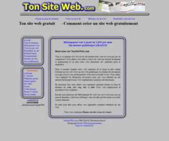 Tonsiteweb.com(Ton site web gratuit) Screenshot