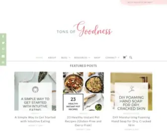 Tonsofgoodness.com(⋆) Screenshot