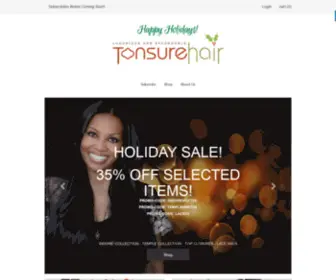 Tonsurehair.com(Tonsure Hair) Screenshot