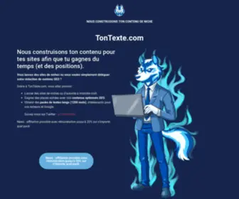 Tontexte.com(TonTexte) Screenshot