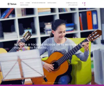 Tonus.com.mx(Academia de música) Screenshot