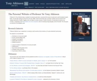 Tony-Atkinson.com(Personal Website of Sir Anthony B) Screenshot
