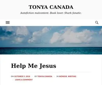 Tonyacanada.com(Autofiction malcontent) Screenshot