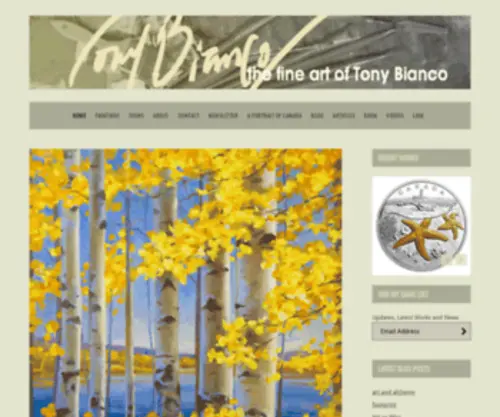 Tonybiancoart.com(Tony Bianco Fine Art) Screenshot