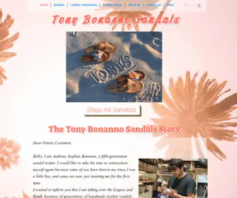 Tonybonannosandals.com(Tony Bonanno Sandals) Screenshot