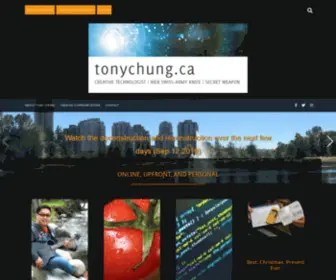 Tonychung.ca(Online, upfront, and personal) Screenshot