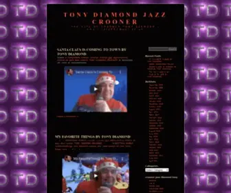 Tonydiamond.org(Jazz Crooner Tony Diamond official site) Screenshot
