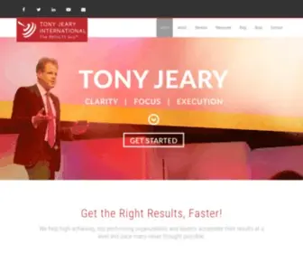 Tonyjeary.com(Tony Jeary) Screenshot