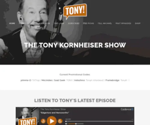 Tonykornheisershow.com(The tony kornheiser show) Screenshot