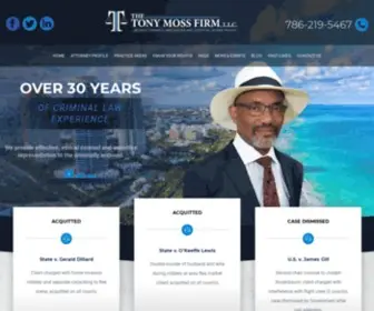 Tonymosslaw.com(Miami Criminal Defense Attorney) Screenshot