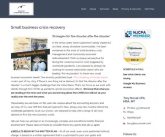 Tonynovak.com(Your Main Street CFO) Screenshot