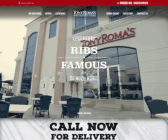 Tonyromas.ae(Tony Roma's Steakhouse Restaurant) Screenshot