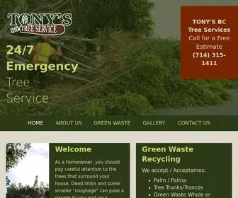 Tonysbctreeservice.com(Tony's BC Tree Service) Screenshot