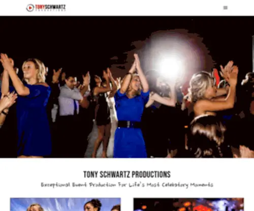 Tonyschwartzproductions.com(Tony Schwartz Productions) Screenshot