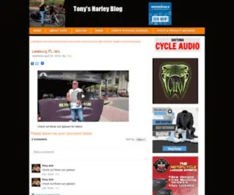 Tonysharleyblog.com(Tony's Harley Blog) Screenshot