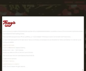 Tonysnyc.com(Family Style Italian Restaurant) Screenshot