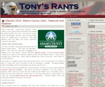 Tonysrants.com(Tony's Rants) Screenshot