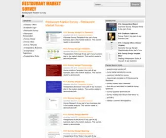 Tonywoof.com(Restaurant Market Survey) Screenshot