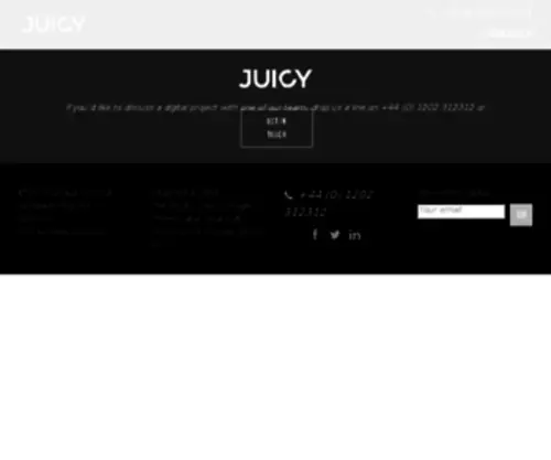 Toojuicy.com(Web development) Screenshot