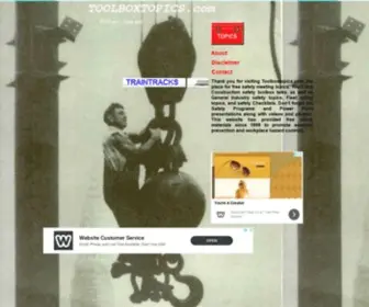 Toolboxtopics.com(Free Safety meeting topics) Screenshot