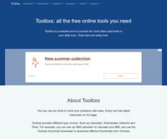 Toolboxtw.com(All the free online tools you need) Screenshot