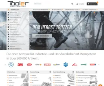 Tooler.eu(&amp; Industriebedarf online bestellen) Screenshot
