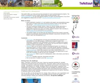 Toolkitsportdevelopment.org(Toolkit sport for development) Screenshot