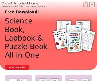 Tools4Schoolsathome.com(A Rich Collection of Learning Resources) Screenshot