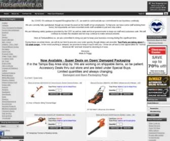 Toolsandmore.us(Tools & More Sells and Services DeWalt) Screenshot