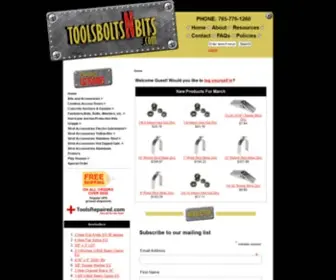 Toolsboltsnbits.com(Strut Accessories) Screenshot