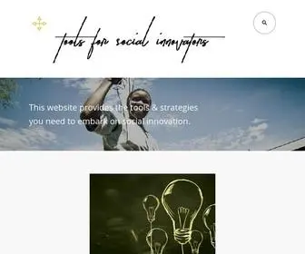 Toolsforsocialinnovators.com(This website) Screenshot